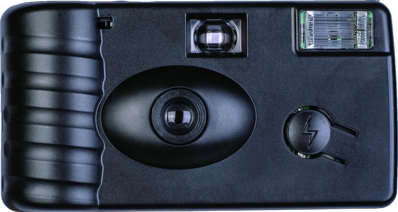 Memorex 35mm Film Camera One-Time-Use Retro Camera with Built-In Flash, 27 Preloaded Shots