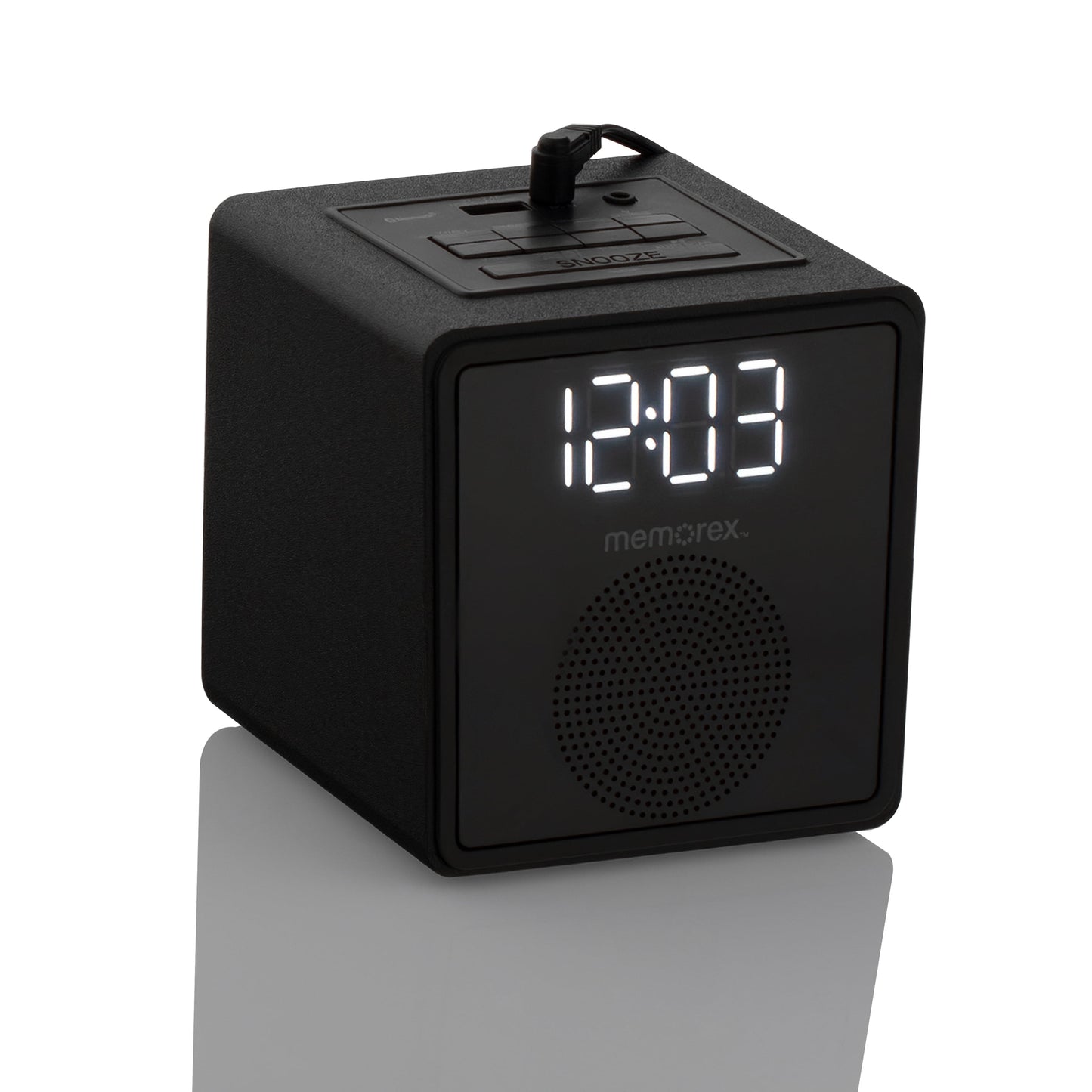 Memorex MX-CR30 | Bluetooth Digital FM Clock Radio | USB Charging Port | Dual Alarm | Snooze & Sleep Timer | 0.9" LED Display