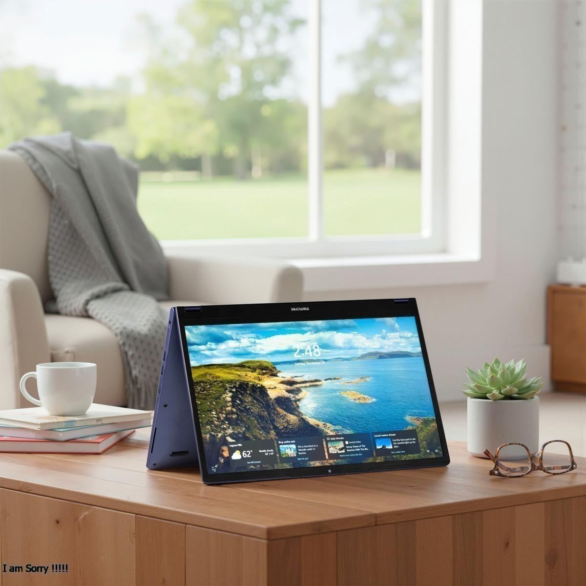 Memorex 15.6” Touchscreen 2-in-1 Convertible Laptop – Intel N100, Windows 11