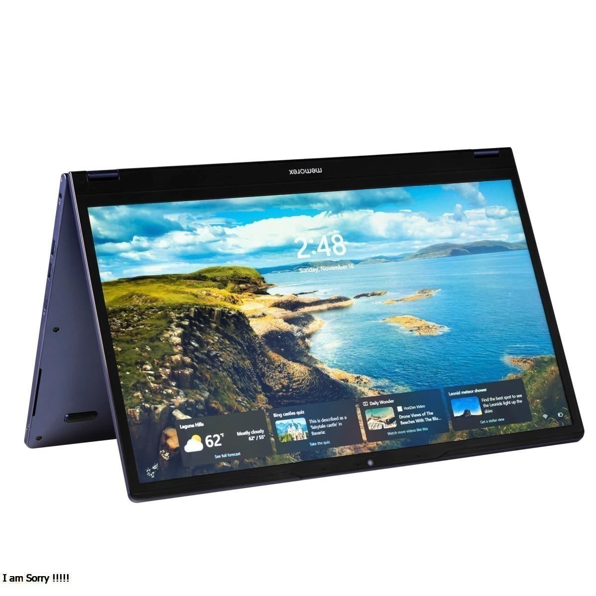 Memorex 15.6” Touchscreen 2-in-1 Convertible Laptop – Intel N100, Windows 11