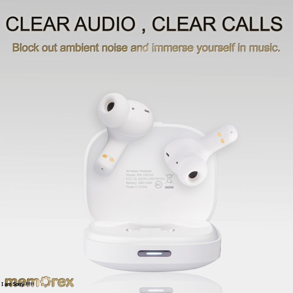 Memorex True Wireless Translation Earbuds | AI Real-Time Language Translation (144 Languages)