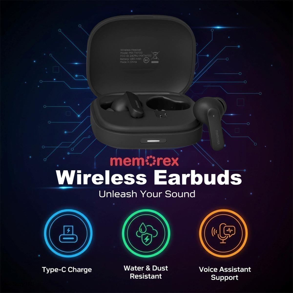 Memorex True Wireless Translation Earbuds | AI Real-Time Language Translation (144 Languages)