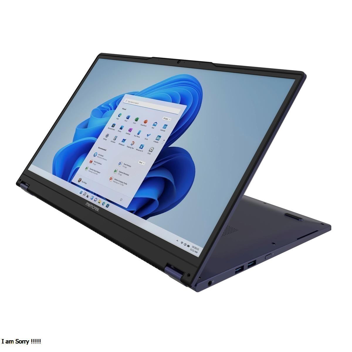 Memorex 15.6” Touchscreen 2-in-1 Convertible Laptop – Intel N100, Windows 11