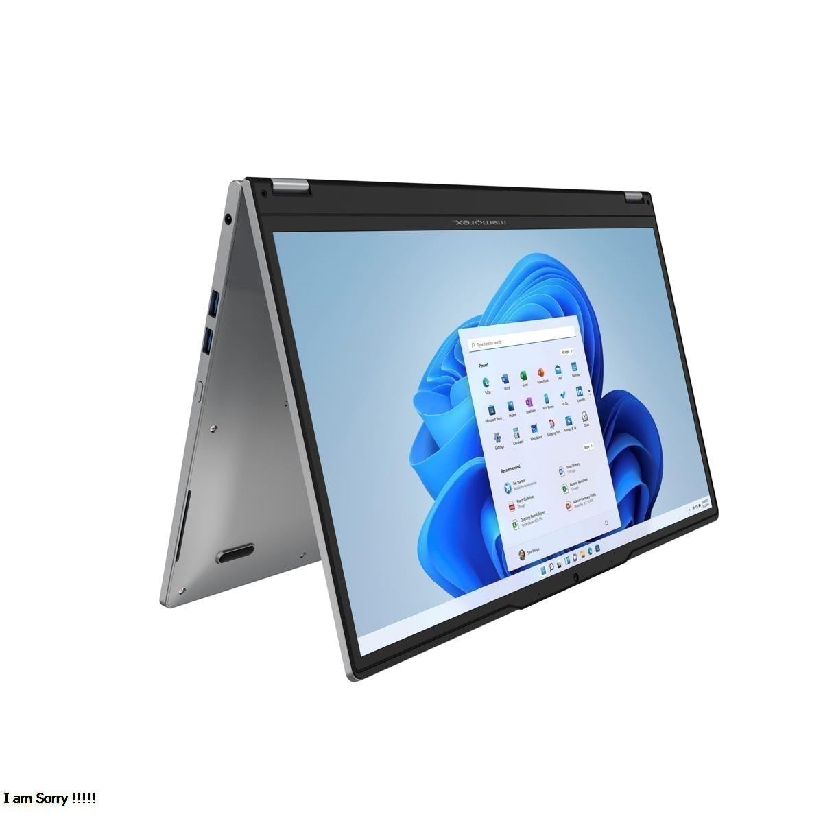 Memorex 15.6” Touchscreen 2-in-1 Convertible Laptop – Intel N100, Wind