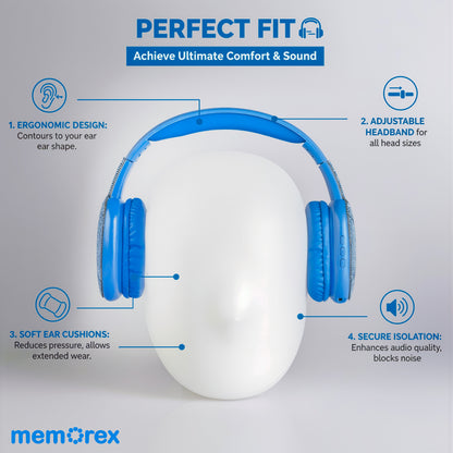 Memorex Faux Diamond-Encrusted Wireless Bluetooth Headphones