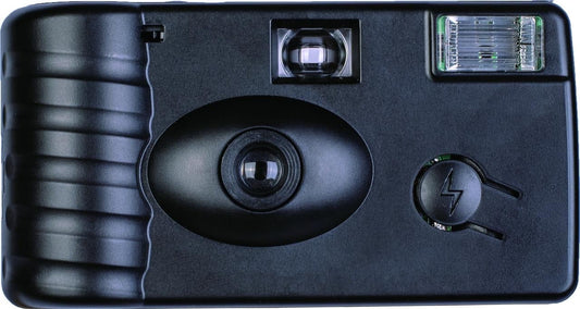 Memorex 35mm Film Camera One-Time-Use Retro Camera with Built-In Flash, 27 Preloaded Shots