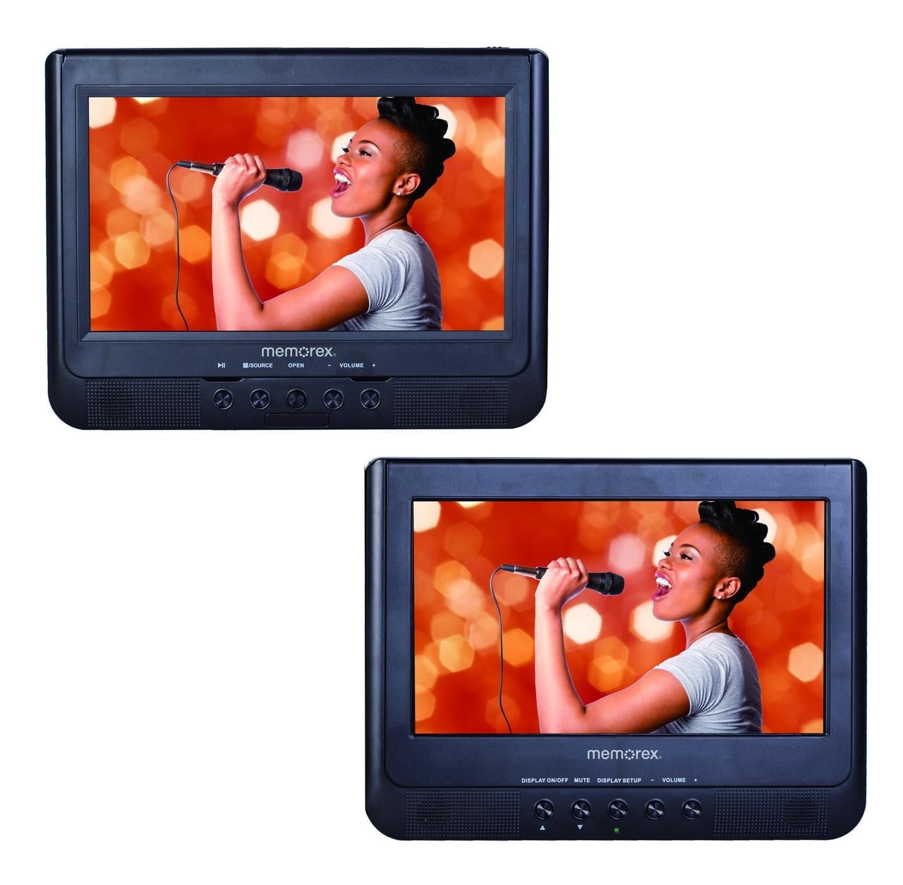 Memorex Digital Dual Screen Portable DVD Player with Bluetooth Connectivity