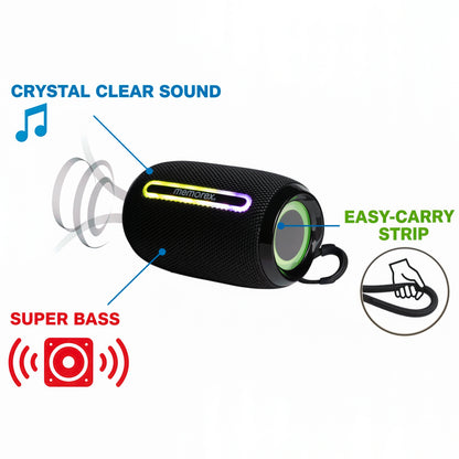 Memorex 3-in-1 Wireless Audio Bundle: Headphones, True Wireless Earbuds & Bluetooth Speaker