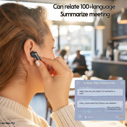 Memorex True Wireless Translation Earbuds | AI Real-Time Language Translation (144 Languages)