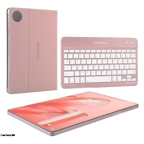 Memorex 2-Pack 10.1” Android Tablets with Keyboard & Case – 128GB, Android 14