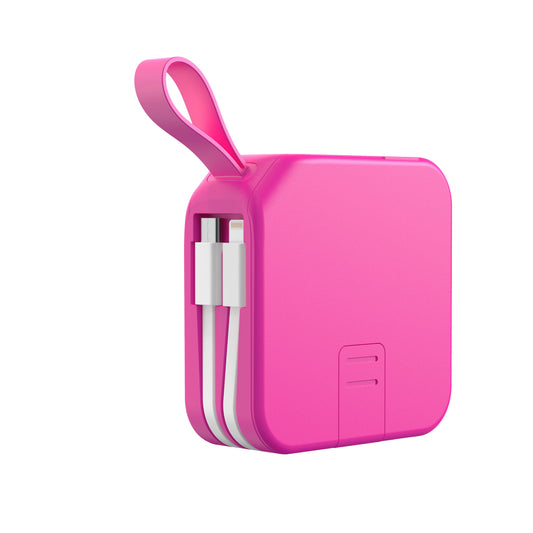 Memorex 5-in-1 Travel Power Bank – 10,000mAh  All-in-One Fast Charging | Built-In Cables | Wireless Charging | Foldable AC Plug | MX-PB10K